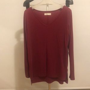 Abercrombie & Fitch Burgundy Tunic Top, Size S